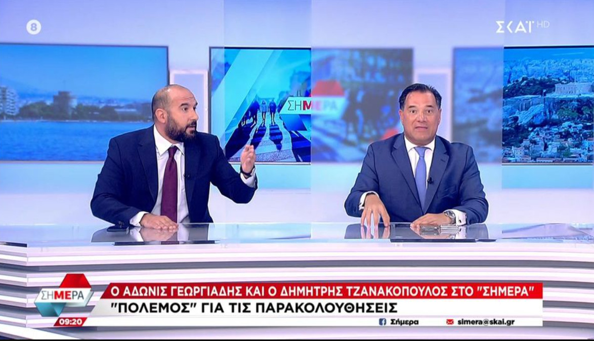 Άδωνις – Τζανακόπουλος ΣΚΑΙ: Καβγάς on air -Aτάκες για χουντικούς και θαυμαστές του Στάλιν