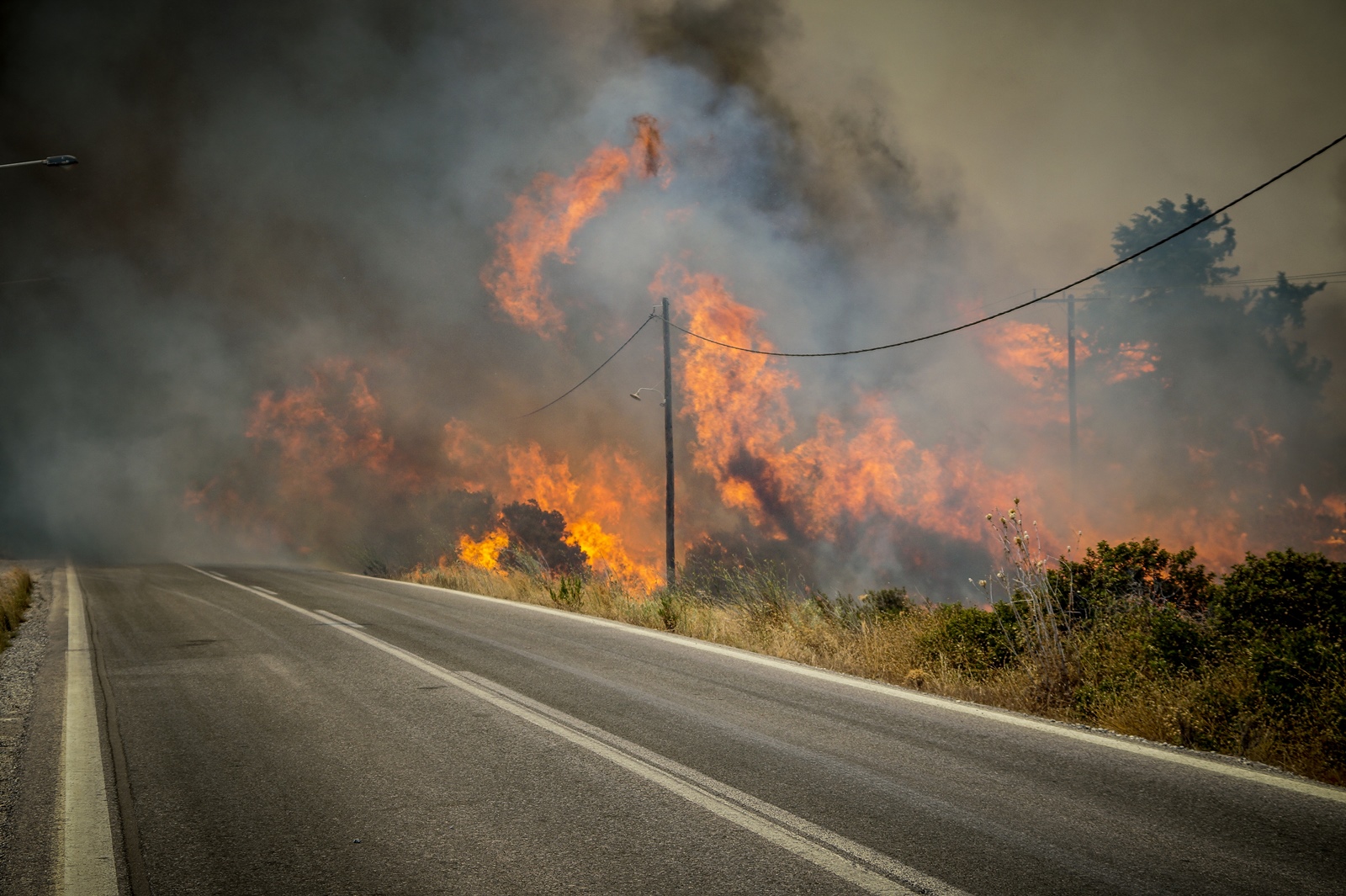 Φωτιά Ρόδος εισαγγελική παρέμβαση – βίντεο:  Κατεπείγουσα προκαταρκτική εξέταση – Τηλεοπτικό συνεργείο απειλείται από φλόγες