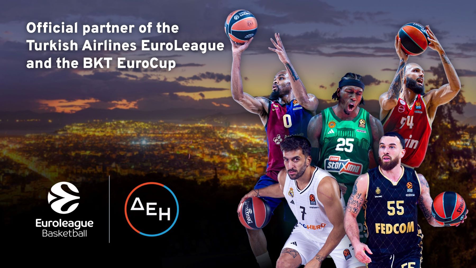 ΔΕΗ – Euroleague Basketball: Aνακοινώνουν πολυετή συνεργασία